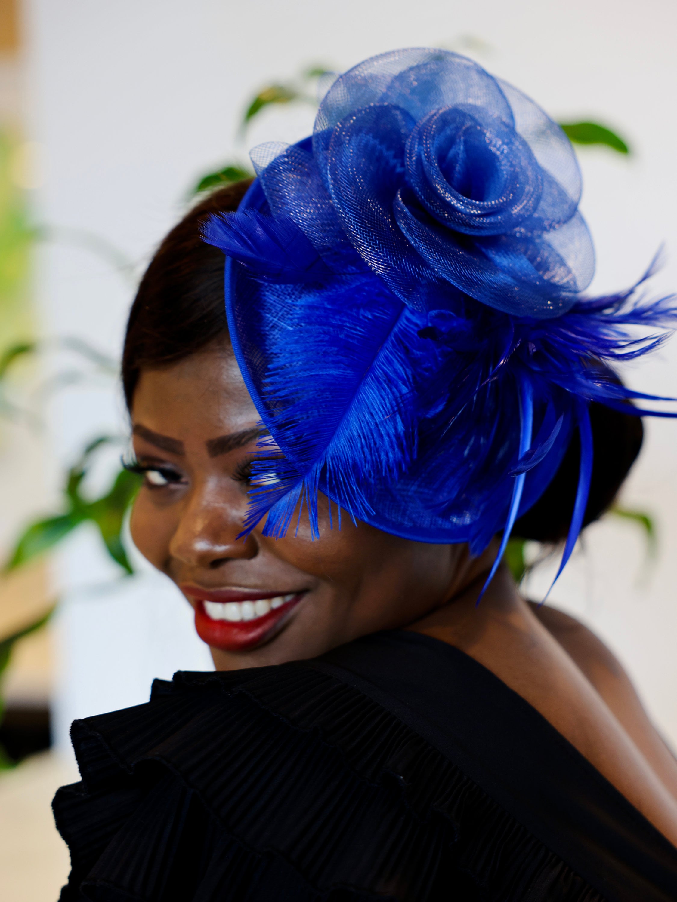 Royal Blue Fascinator - Etsy display picture 3