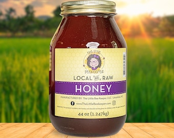 44oz Raw Wildflower Honey: Local North Carolina Unfiltered Honey