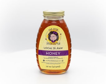 16oz 1 lb Pure Raw Wildflower Honey