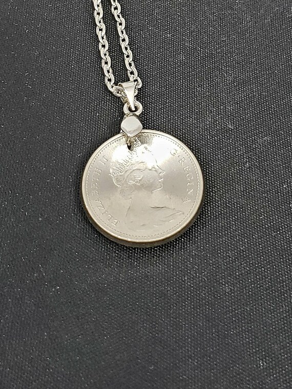 Coin Necklace Made From a 1967 Canadian 
