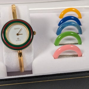 Orologio svizzero Gucci vintage con lunetta multipla e certificato di autenticità