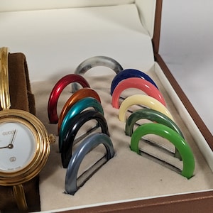 Vintage Gucci multibezel bezel Swiss watch with cert. of authenticity