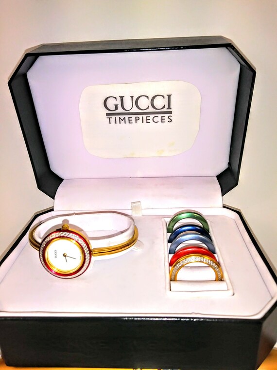 gucci watch interchangeable bezels