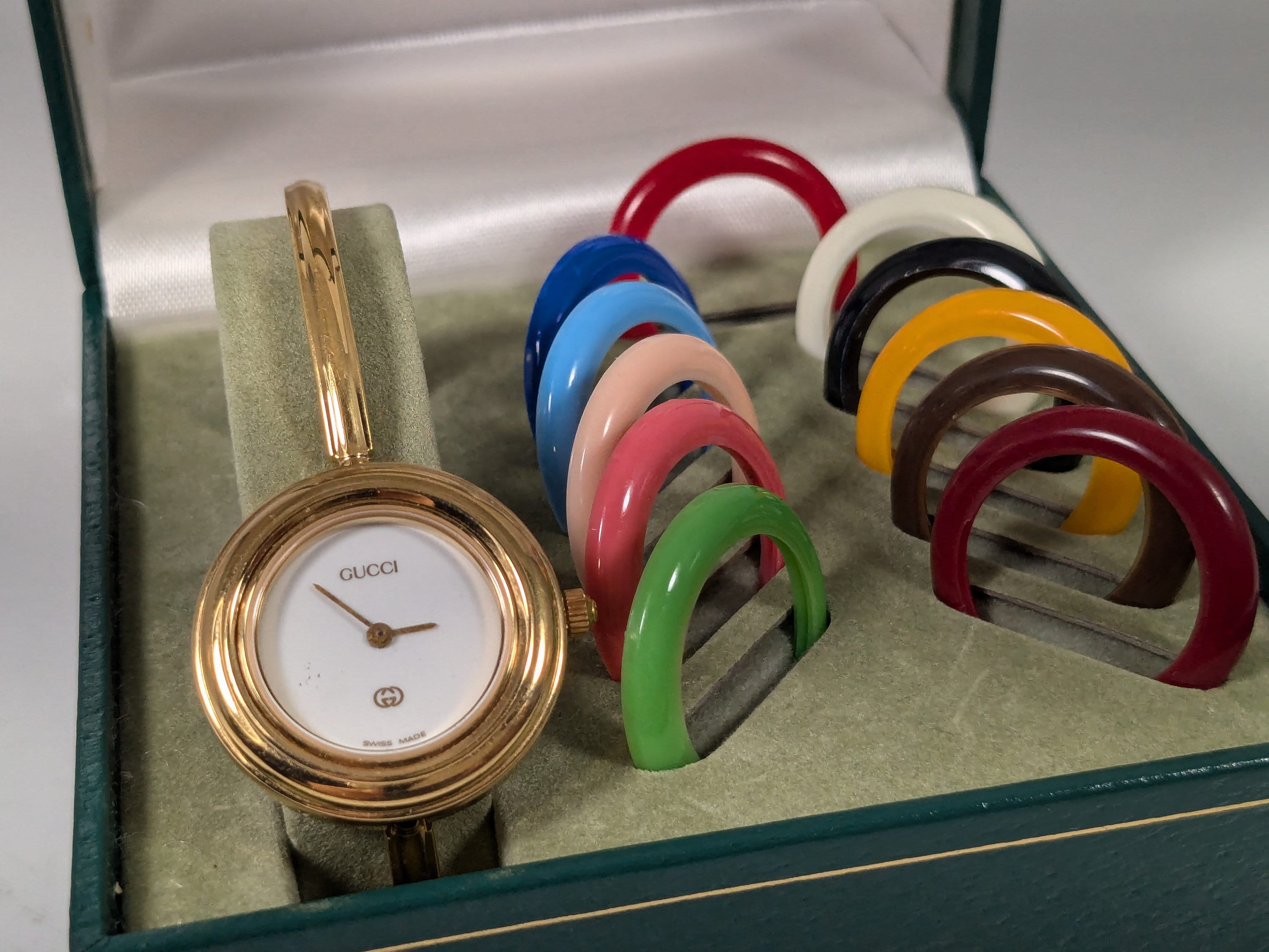Vintage Gucci Multi Bezel Swiss Made Watch With Certificate of