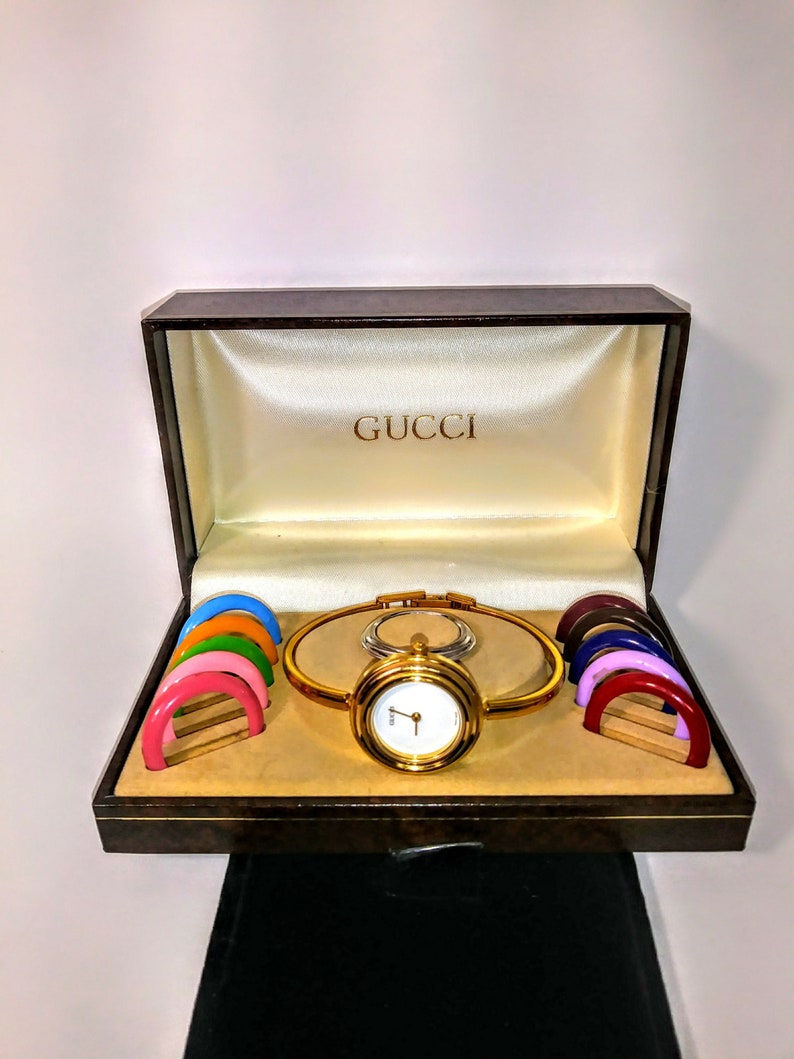 Retro Vintage Gucci multi bezel Swiss made watch 