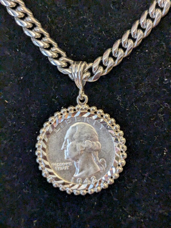 1942年ワシントン25セント銀貨90% - Etsy 日本