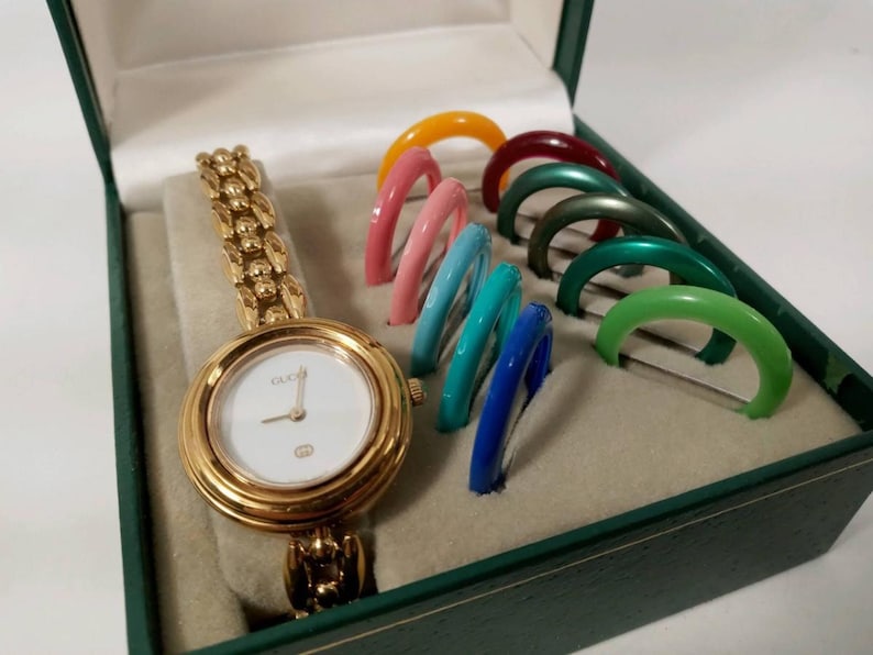 Retro Vintage Gucci multi bezel Swiss made watch 