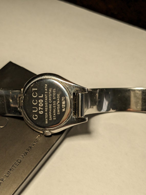 Reloj vintage Gucci 6700 L para mujer de fabricacion suiza con certificado de autenticidad Etsy Mexico