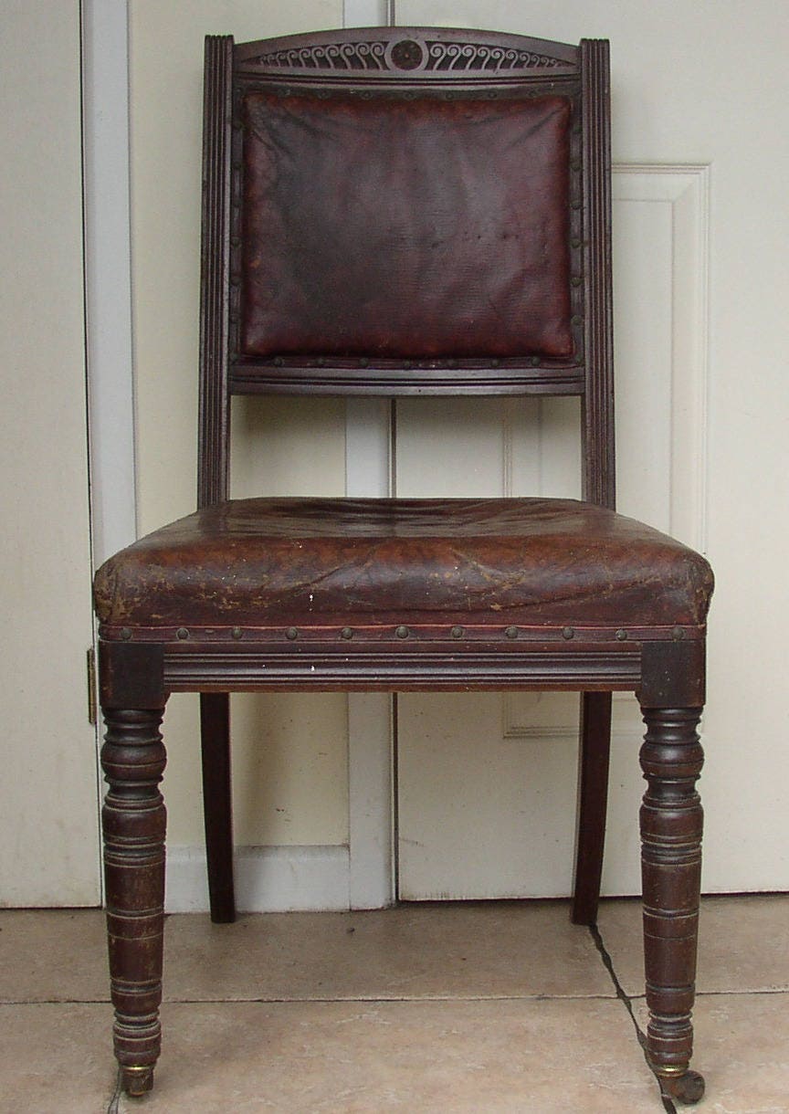 Vintage silla de dormitorio de color rojo oscuro | Etsy