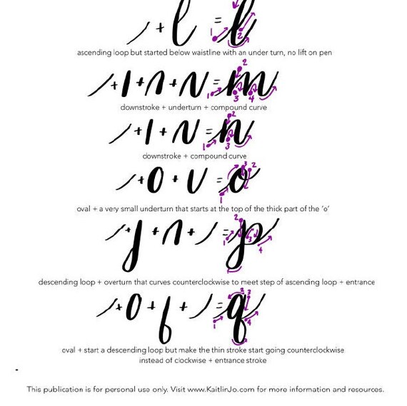 WORKBOOK no.1: Beginning Modern Calligraphy Workbook — Linea Carta