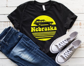 Nebraska Shirt, Nebraska Home Shirt, Vintage Nebraska T-Shirt, Retro Nebraska Tee, Nebraska Vacation Shirt, Nebraska Gift, Nebraska Native