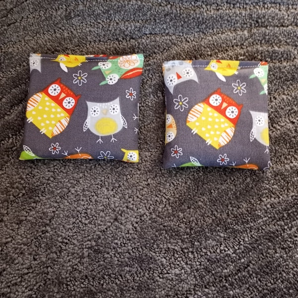 Set of 2 pack for 9 dollars!  heating pad, Set includes 2, rice bag for girls or boys, Boo Boo bags for kids, hand warmers, microwave heat