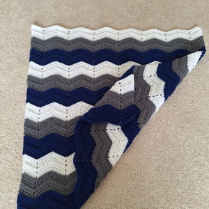 Navy blanket,  handmade crochet blanket,  cozy soft navy blanket
