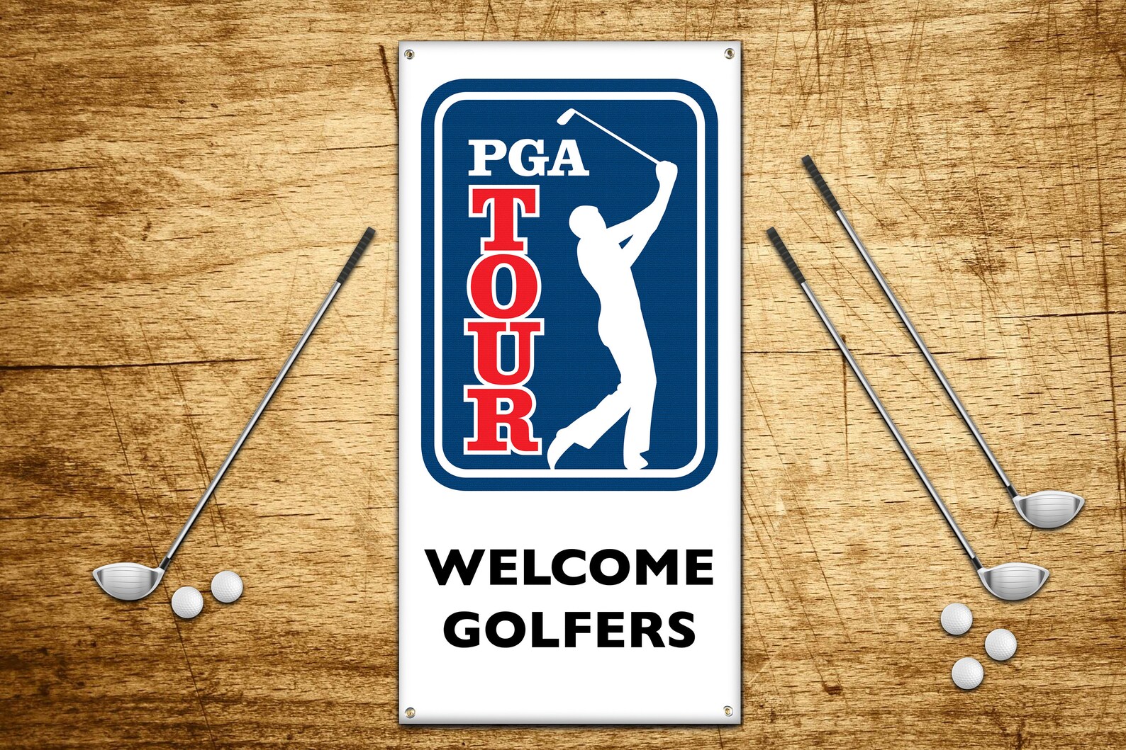 PGA Golf Tour Banner 2ft x 4ft Etsy