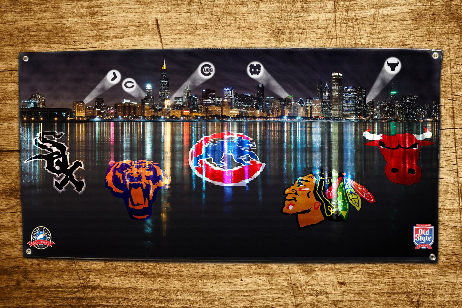 Custom Chicago Sports Teams Banner Etsy