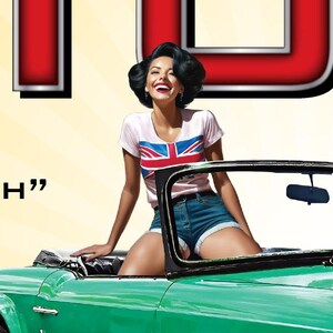 Triumph TR6 Java Green Garage Banner 2ft x 4ft image 2