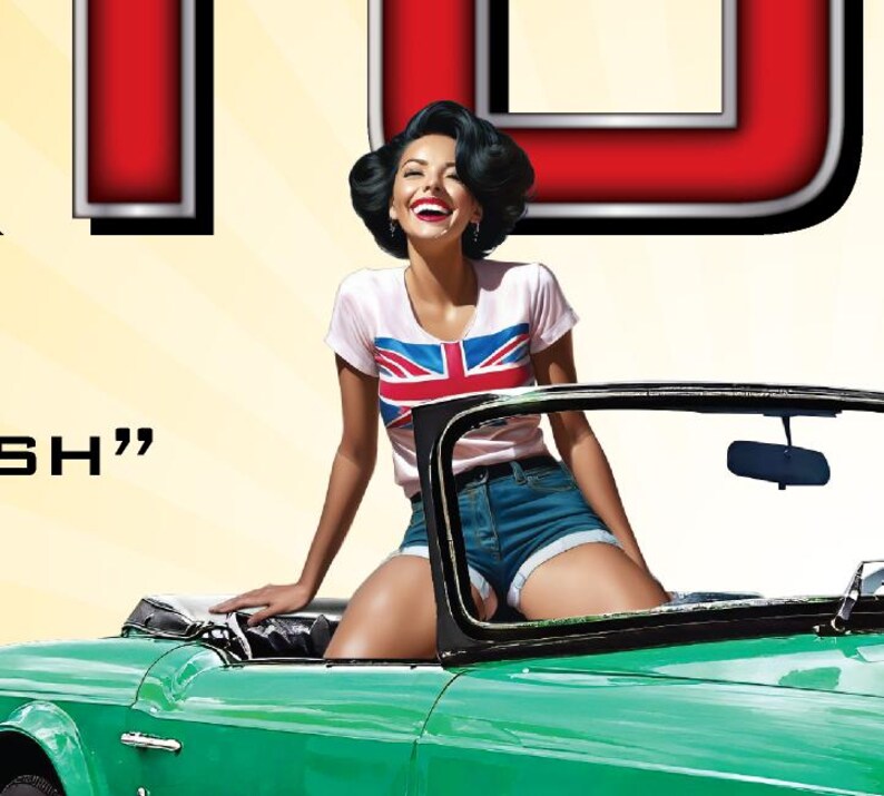 Triumph TR6 Java Green Garage Banner 2ft x 4ft image 2