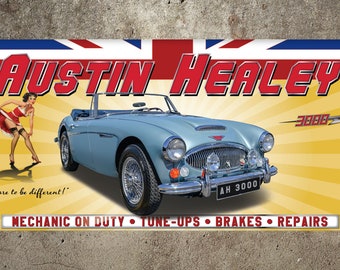 Austin Healey 3000 MKIII Garage Banner 2ft x 4ft