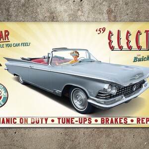 1959 Buick Electra Convertible  Garage Banner