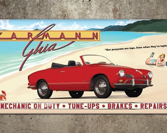 Karmann Gia Garage Banner 2ft x 4ft
