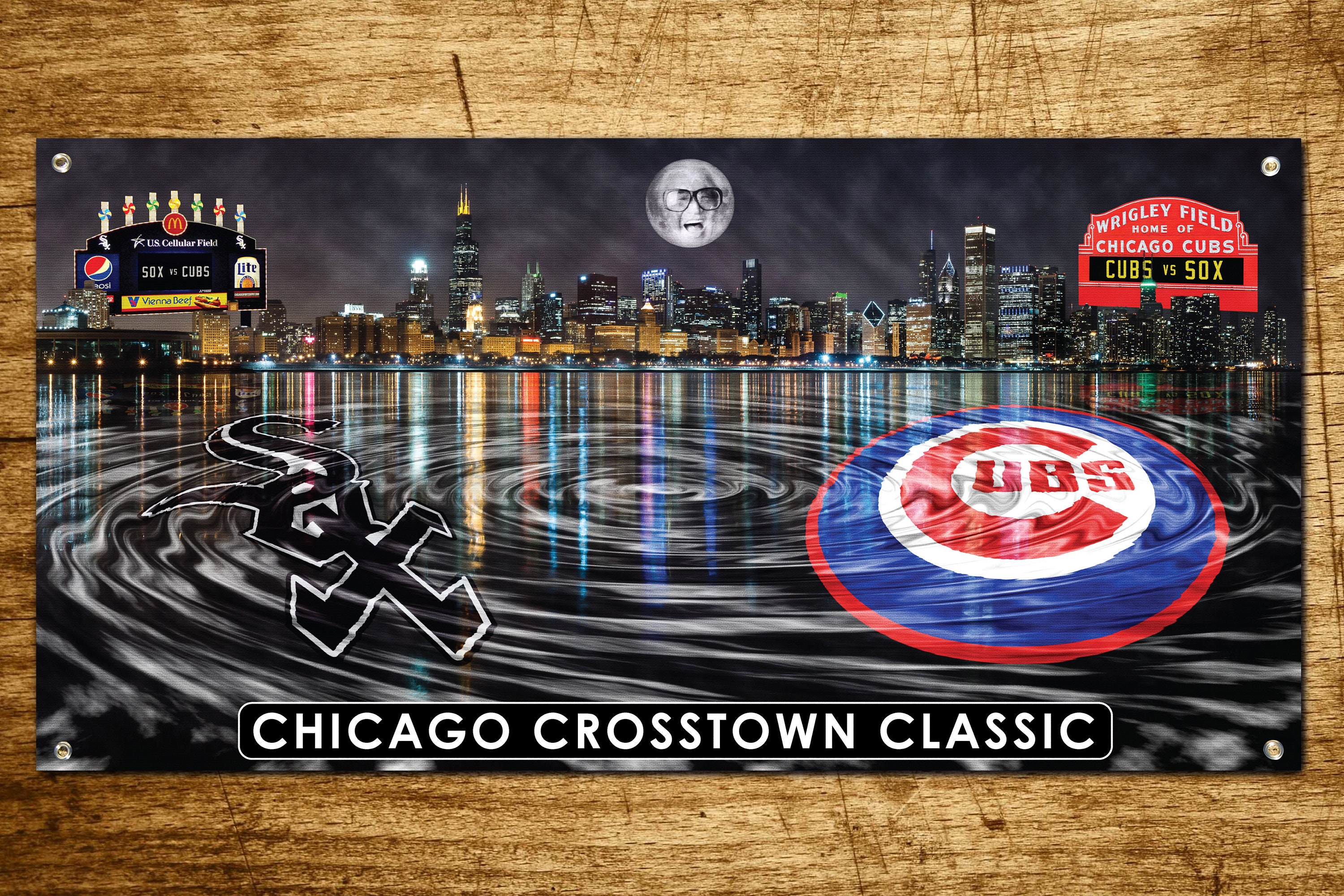Custom Chicago Cubs / White Sox Crosstown Classic Banner Etsy