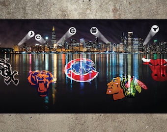 Custom Chicago Sports Teams Banner