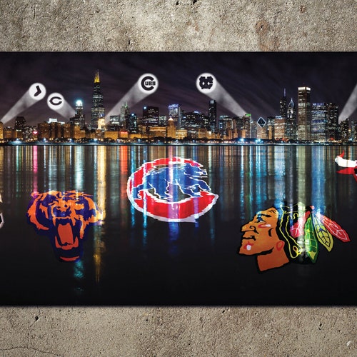 Custom Chicago Sports Teams Banner Etsy