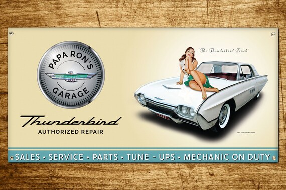 Custom Personalized 1963 Ford Thunderbird Banner 2ft X4ft Etsy