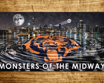 Chicago Bears Monsters of the Midway Garage Banner 2ft x 4ft