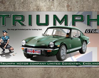 Triumph GT6 MK3 Garage Banner 2ft x 4ft