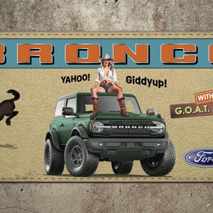 Ford Bronco Garage Banner