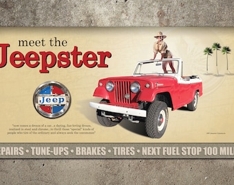 1967 Jeepster Commando Garage Banner 2ft x 4ft