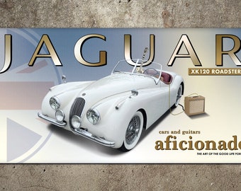 1950 Jaguar XK120 Roadster Garage Banner