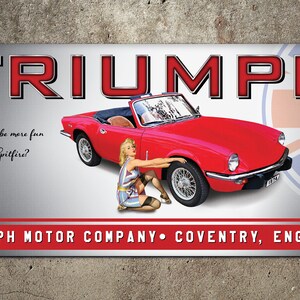 Triumph Spitfire Garage Banner