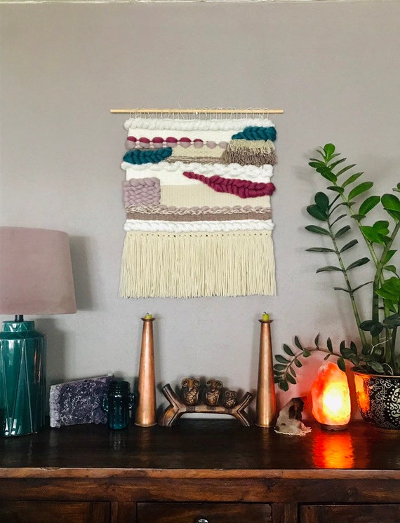 Large Woven Wall Hanging Bohemian Decor Boho Decor Woven Tapestry Fiber Art Hygge