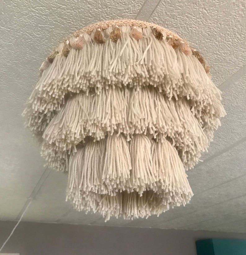 Tassel chandelier Bohemian lighting boho chandelier Etsy