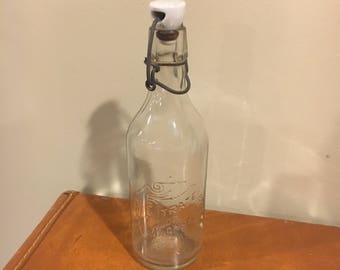 Citrate of magnesia vintage glass bottle
