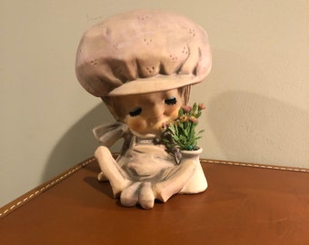 Vintage porcelain girl figurine