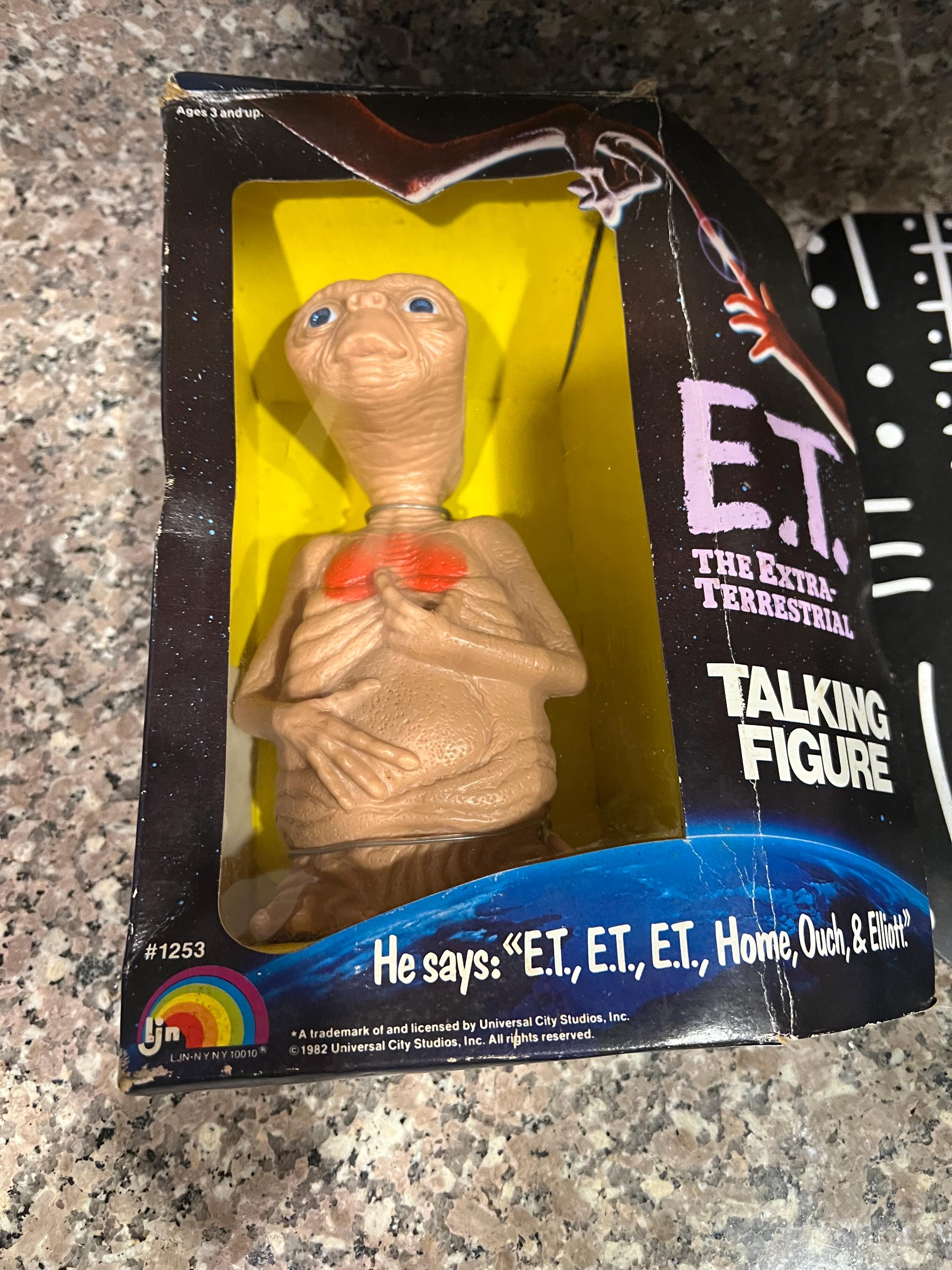 オリジナルボックス入りヴィンテージトーキングETフィギュアおもちゃ
