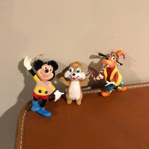 Vintage set of 3 Disney ornaments