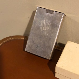 Vintage Meaghers silversmiths cigarette case