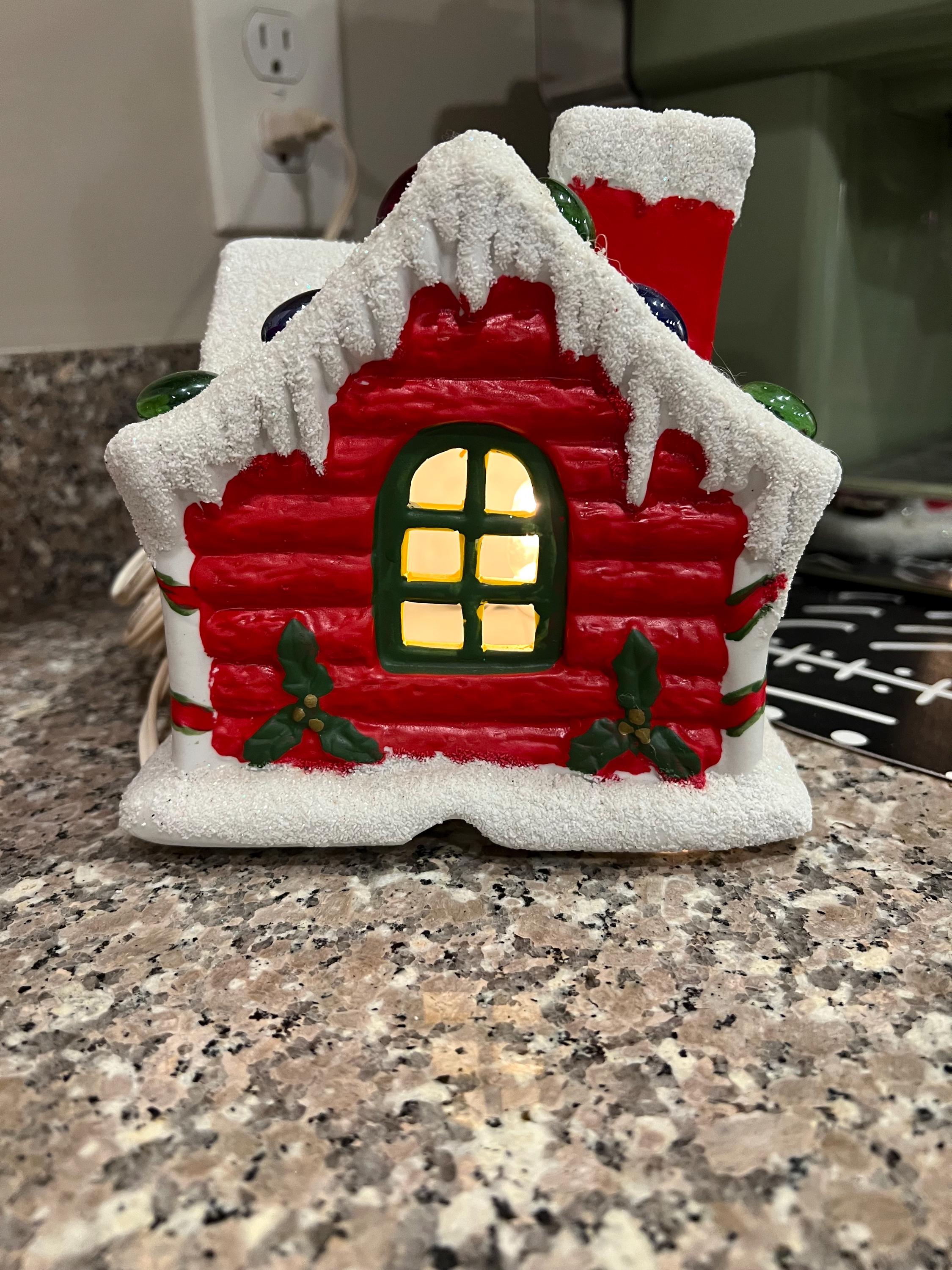 ヴィンテージ セラミック ライトアップ ガムドロップ クリスマス