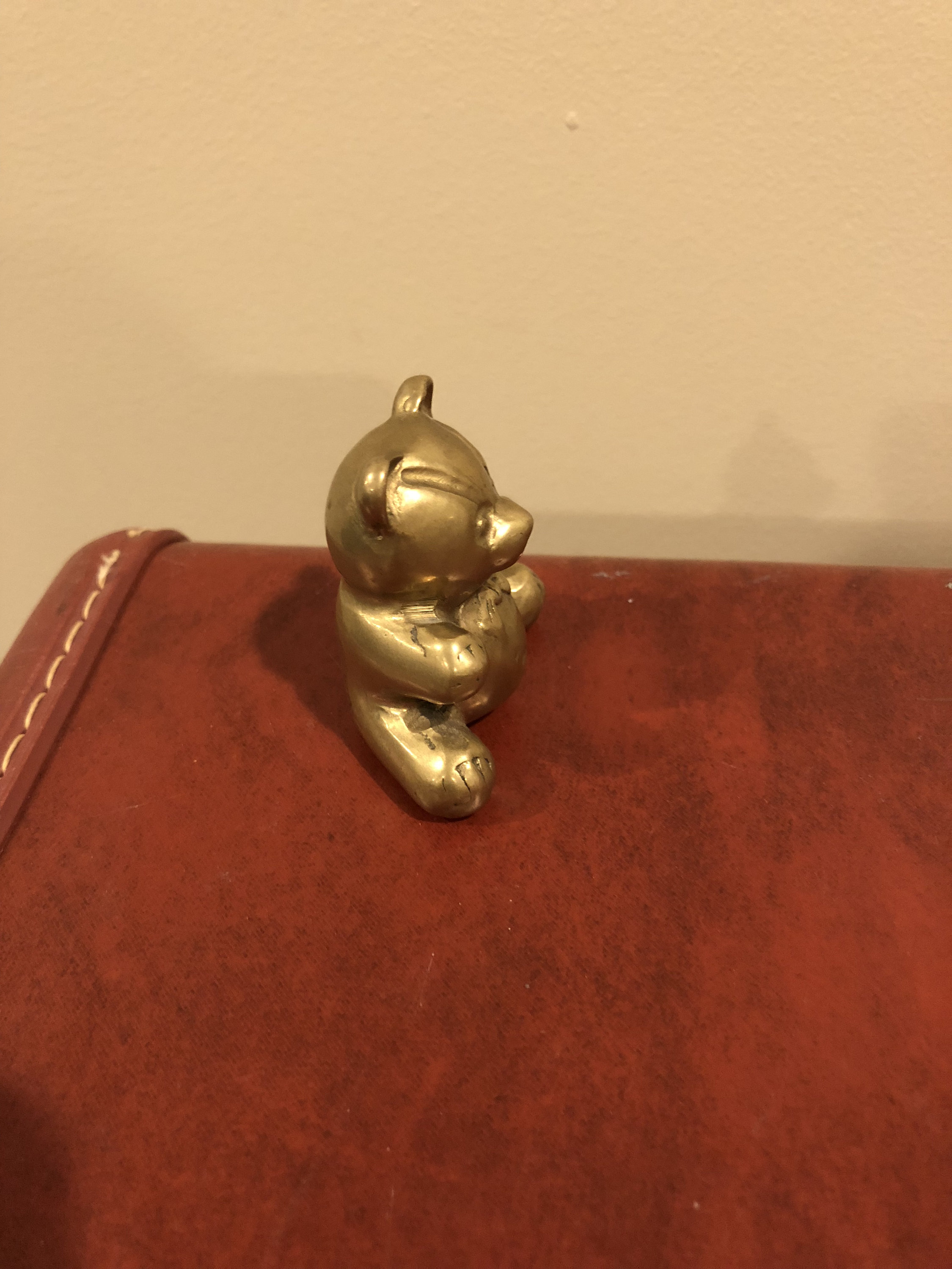 Vintage brass bear Etsy