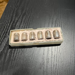 Vintage set of 6 small sterling silver shakers
