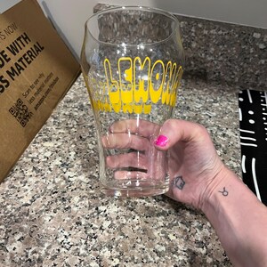 Vintage large lemonade glass