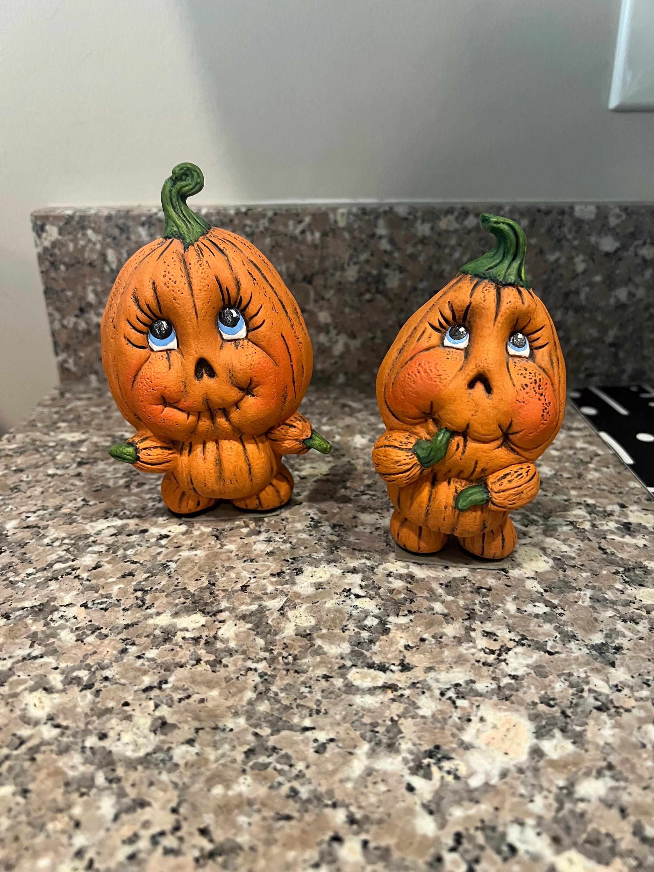 ヴィンテージのかわいい陶器製カボチャ2個セット - Etsy 日本