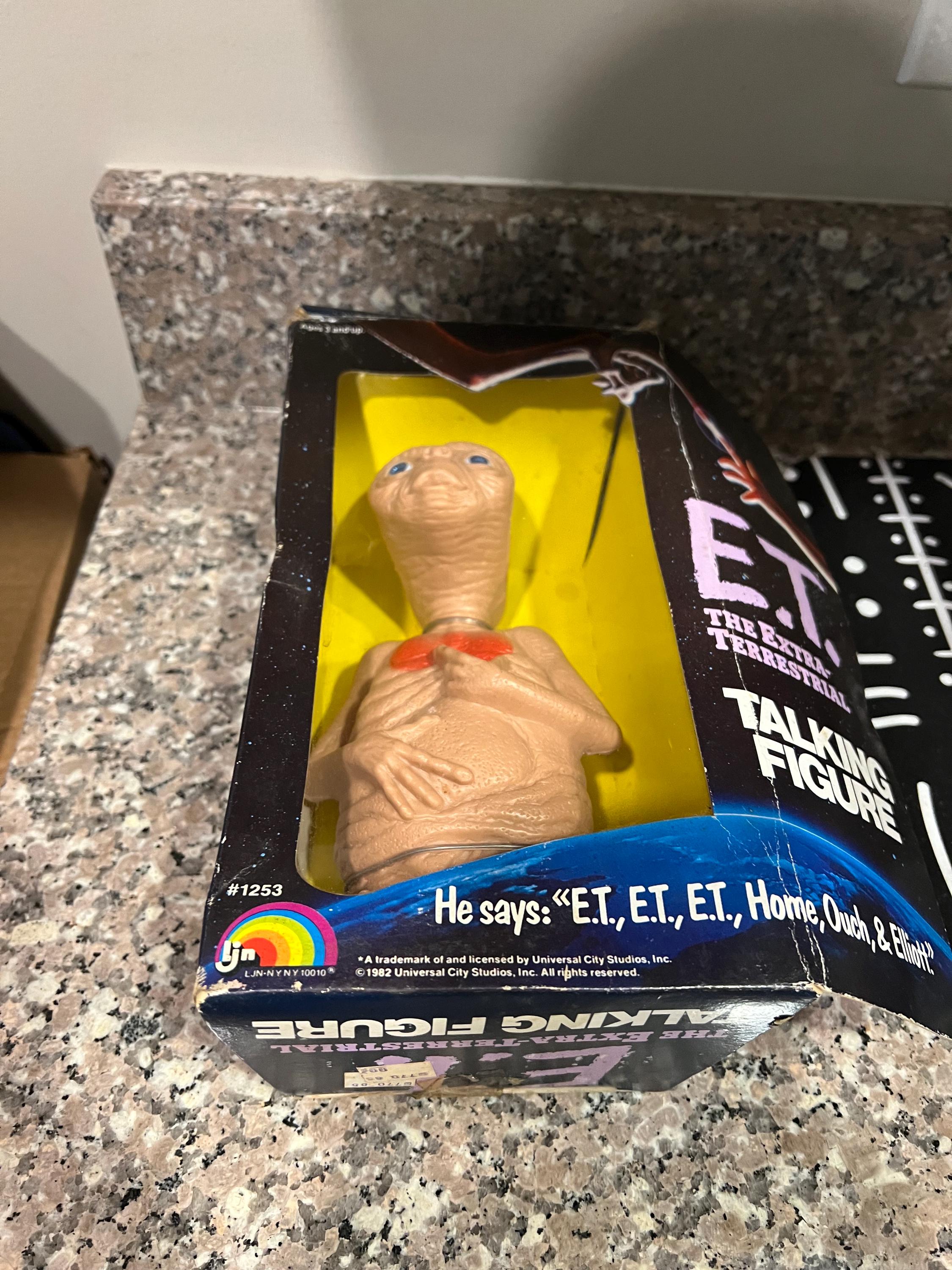 オリジナルボックス入りヴィンテージトーキングETフィギュアおもちゃ