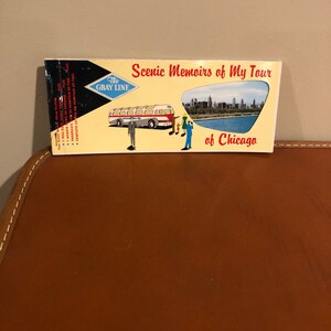 Memorie panoramiche vintage del mio tour del libretto di carte postali di Chicago