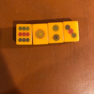 Vintage Bakelite mahjong game pieces