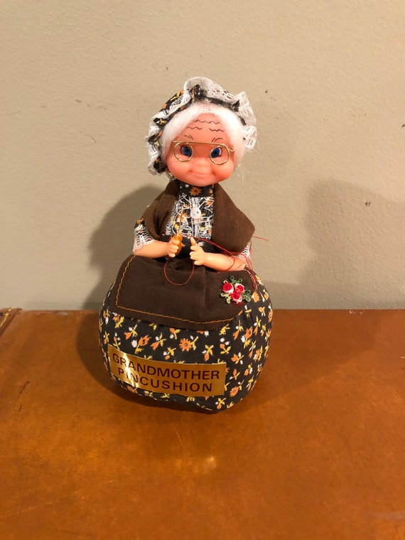 Vintage grandmother pin cushion Etsy